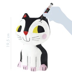 Avenue Mandarine Nimo Déco,  il gatto Victor (cartapesta da colorare) PP031C