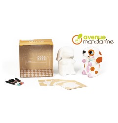 Avenue Mandarine Nimo Déco,  il cane Nelson (cartapesta da colorare) PP030C