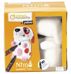 Avenue Mandarine Nimo Déco,  il cane Nelson (cartapesta da colorare) PP030C