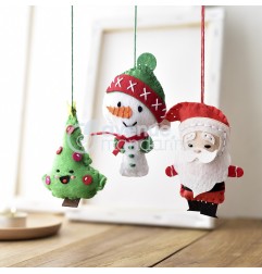 Avenue Mandarine Scatola creativa, Pupazzetti Natalizi KC062C