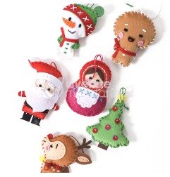 Avenue Mandarine Scatola creativa, Pupazzetti Natalizi KC062C