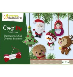 Avenue Mandarine Scatola creativa, Pupazzetti Natalizi KC062C