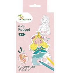 Avenue Mandarine Graffy Puppet,  principe e principessa (pupazzetti) GY008O