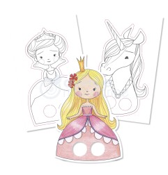 Avenue Mandarine Graffy Puppet,  principe e principessa (pupazzetti) GY008O