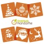 Avenue Mandarine Set 6 stencils assortiti - Natale 42455MD