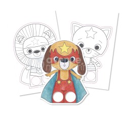 Avenue Mandarine Graffy Puppet,  animali supereroi (pupazzetti) GY010O