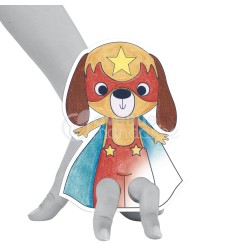 Avenue Mandarine Graffy Puppet,  animali supereroi (pupazzetti) GY010O