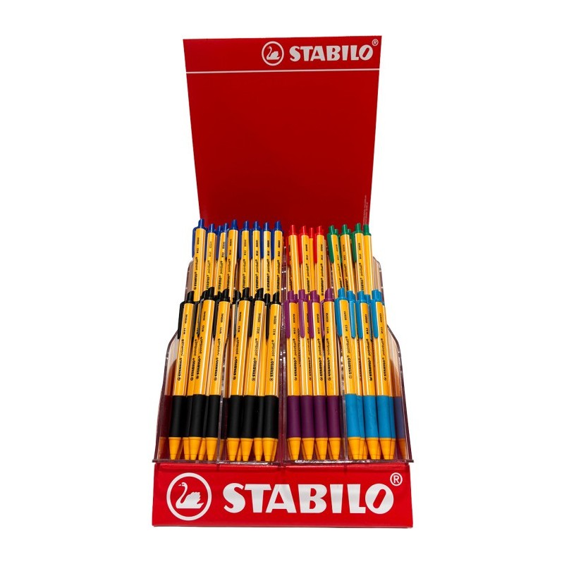 Stabilo Pointball expo 140 penne sfera a scatto assortite 50000281