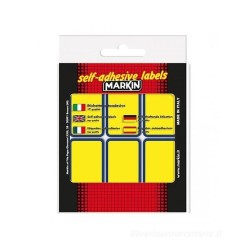 Etichette adesive fluo giallo Markin 70x37