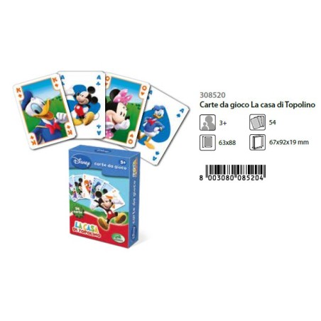 MODIANO CARTE DA GIOCO LA CASA DI TOPOLINO 308520