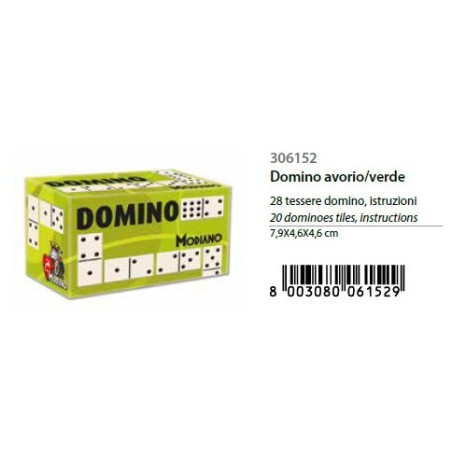 MODIANO DOMINO VERDE 28 tessere 306152