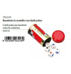 MODIANO BARATTOLO DADI POKER 306244