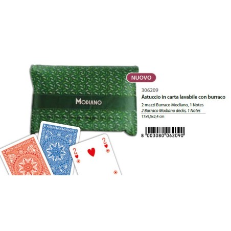 CARTE GIOCO BURRACO ASTUCCIO CARTA LAVABILE 306209