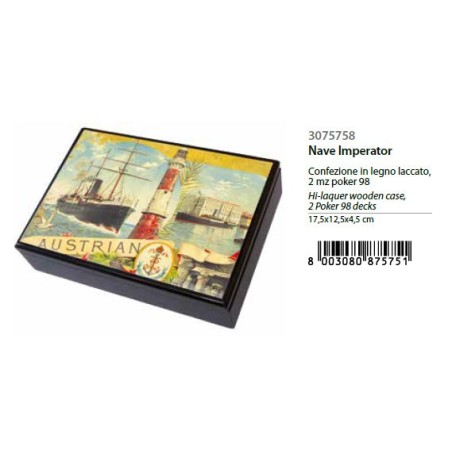 MODIANO SCATOLA LEGNO RAMINO NAVE IMPERATOR 3075758
