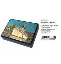 MODIANO SCATOLA LEGNO RAMINO NAVE STELLA ITALIA 3075755