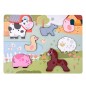 COLOROSA GIFT GIOCO IN LEGNO FARM PUZZLE CON ANIMALI DA FATTORIA  18m+ 364002