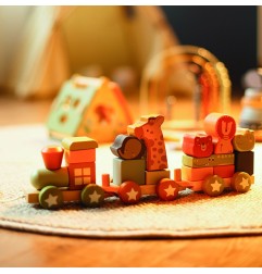 COLOROSA GIFT GIOCO IN LEGNO ANIMALS TRAIN  18m+ 364003