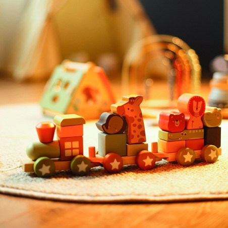 COLOROSA GIFT GIOCO IN LEGNO ANIMALS TRAIN  18m+ 364003