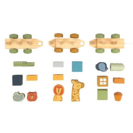 COLOROSA GIFT GIOCO IN LEGNO ANIMALS TRAIN  18m+ 364003