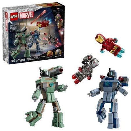 LEGO SUPER HEROES IRON MAN E WAR MACHINE E I DRONI DI HAMMER 76320