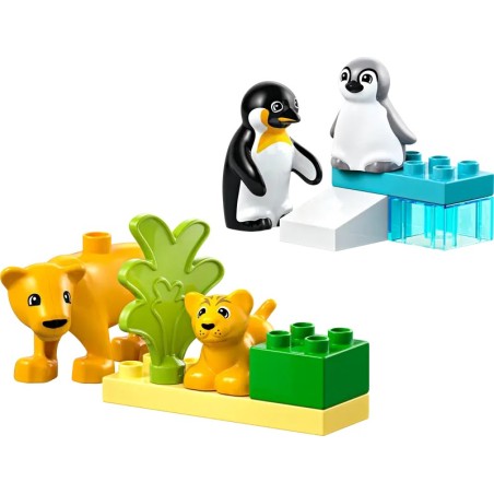 LEGO DUPLO TOWN - FAMIGLIE DI ANIMALI: PINGUINI E LEONI 10442