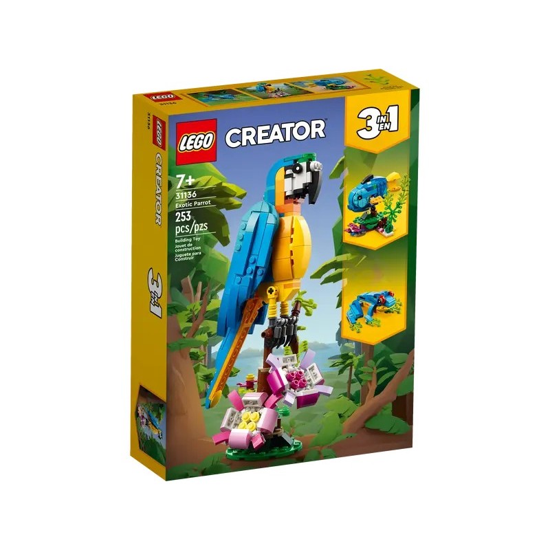LEGO CREATOR PAPPAGALLO ESOTICO 31136