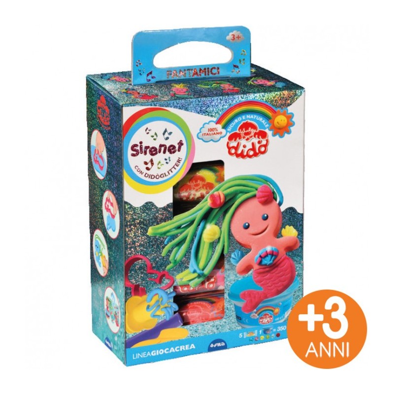 Didò Giocacrea Fantamici Sirenet pasta modellabile kit 350 g F361700