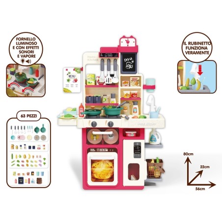 TEOREMA GRANDE CHEF - CUCINA C/ACCESS. FUNZ. REALI H.80CM 80670