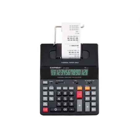 Calcolatrice 12 Cifre Termica Scrivente CP-2300 Nera 08/117-N
