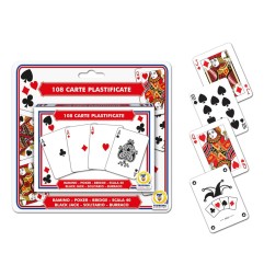 TEOREMA CARTE DA GIOCO POKER PLASTIFICATE 54 PZ 2 MAZZI 40449