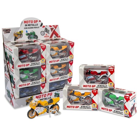 TEOREMA METAL KIDS - MOTO G.P IN METALLO 12 PZ ASST 12 CM 60609