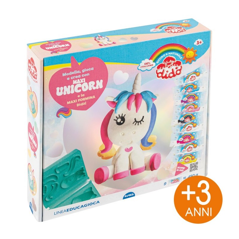 Didò Modella Gioca e Crea Maxi Unicorn pasta modellabile 450 g F362700