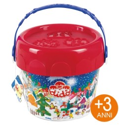 Didò Secchiello Natale pasta modellabile 12 salsicciotti con formine F363100