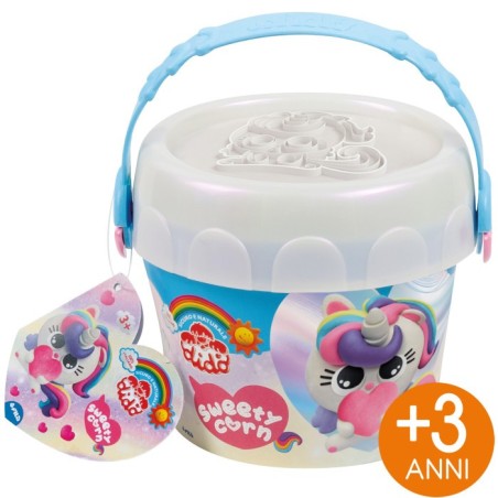 Didò Secchiello Medio SweetyCorn pasta modellabile 8 salsicciotti con accessori 363600