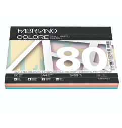 FABRIANO  250 fg Carta fotocopie Fabriano Colore A4 80gr mix tenui 19100811