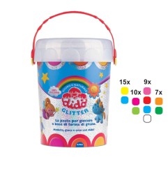 Didò Vaso 100 salsicciotti pasta modellabile glitter F344900