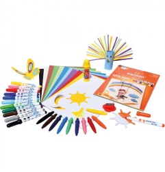 Giotto Be Bè Little Creations set creativo con pennarelli pastelloni colla stencil e blocco F479100