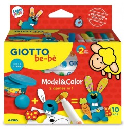 Giotto Be Bè Model & Color set creativo con pasta modellabile e colori F472200