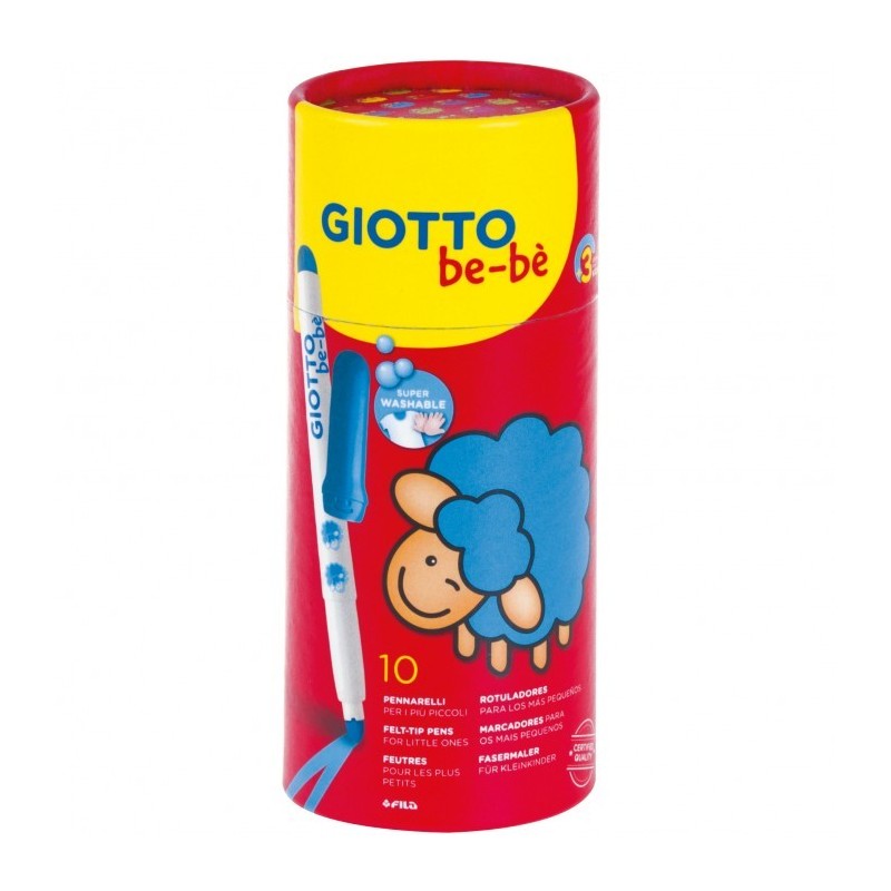 Giotto Be Bè Barattolo 10 Pennarelli assortiti F469500