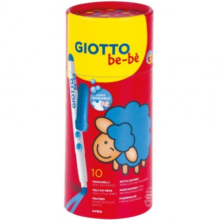 Giotto Be Bè Barattolo 10 Pennarelli assortiti F469500