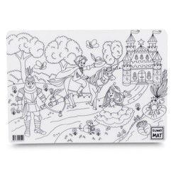 Strigo Funny Mat tovaglietta da colorare trasparente 25×35 cm tema principessa SFU1351