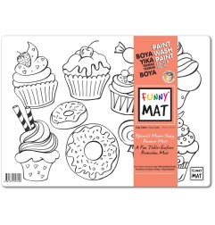 Strigo Funny Mat tovaglietta da colorare 25×35 cm tema Cupcake 1372