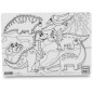 Strigo Funny Mat tovaglietta da colorare 25×35 cm tema dinosauri 1350