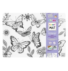 Strigo Funny Mat tovaglietta da colorare 25×35 cm tema farfalle 1063