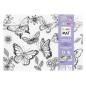 Strigo Funny Mat tovaglietta da colorare 25×35 cm tema farfalle 1063