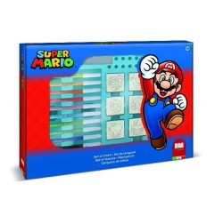 Multiprint Valigiotto Super Mario Bros set timbri e colori
