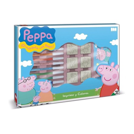 Multiprint Valigiotto Peppa Pig set timbri e colori