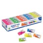 Giotto Boccia 60 Minigomme Fluo, Gomme da Cancellare Colorate colori assortiti 2417