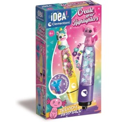 Clementoni Create Your Highlighters Trendy Animals kit evidenziatori