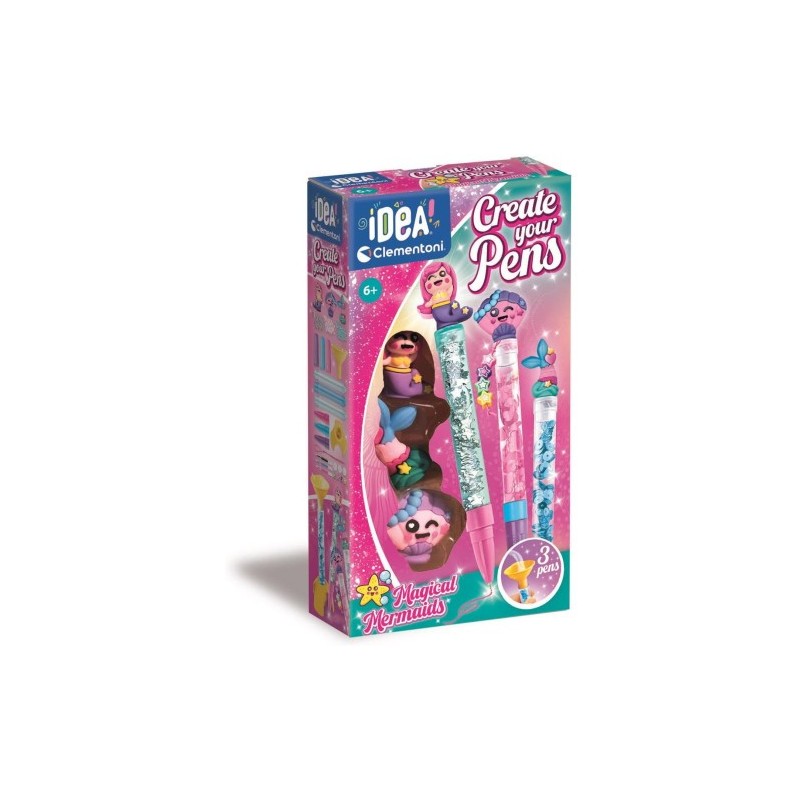 Clementoni Create Your Pens Magical Mermaids kit penne